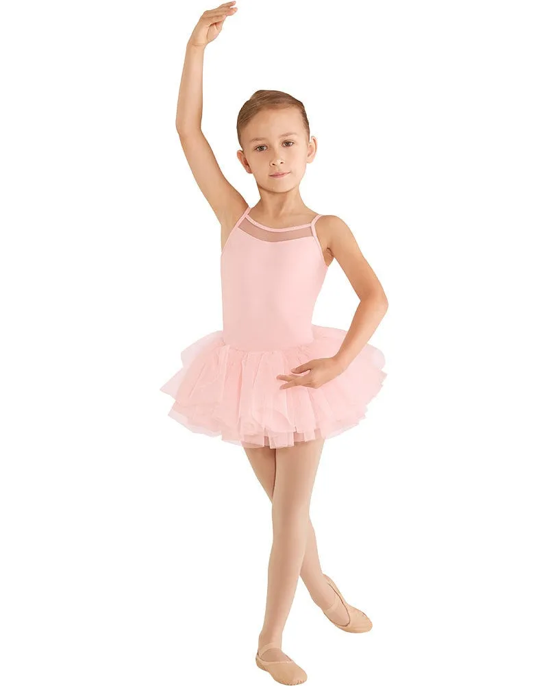 Mirella Mesh Back Yoke Camisole Tutu Ballet Dress - M409C Girls