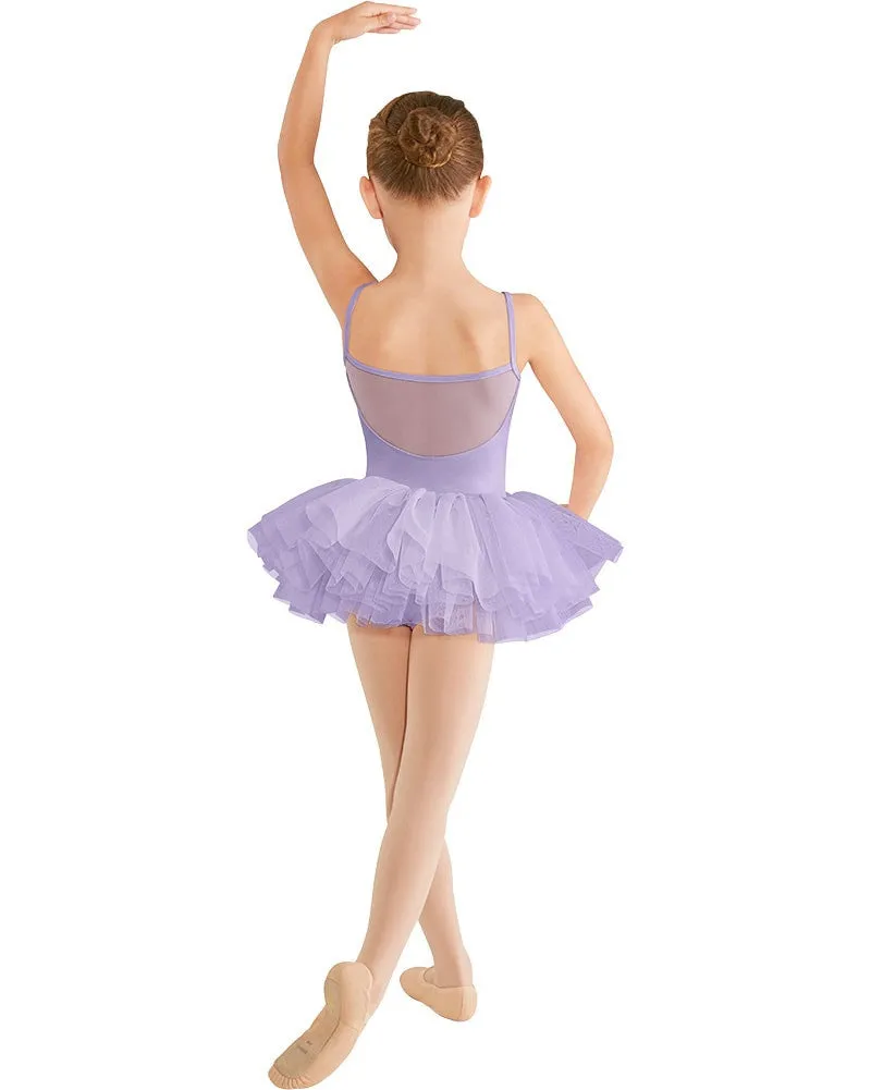 Mirella Mesh Back Yoke Camisole Tutu Ballet Dress - M409C Girls