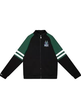 Mitchell & Ness Hardwood Classics MVP 2.0 Milwaukee Bucks Full Zip Track Jacket