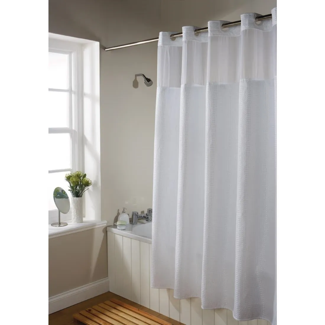 Mitre Luxury Waffle Shower Curtain - GX159