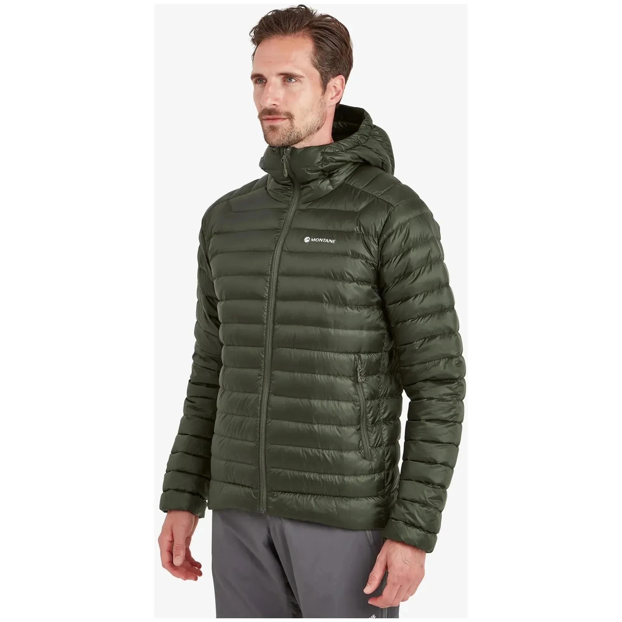 Montane Men's Anti-Freeze Hooded Down Insulated Jacket - Oak Green