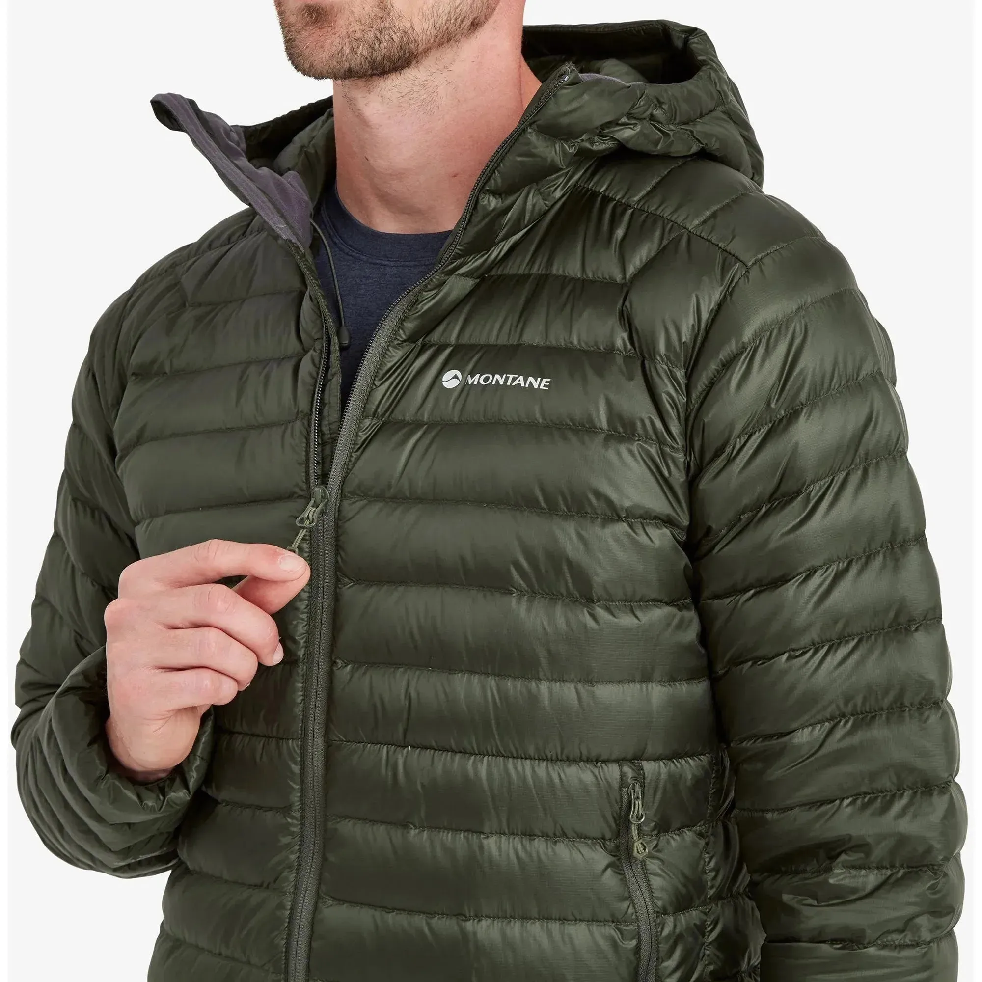 Montane Men's Anti-Freeze Hooded Down Insulated Jacket - Oak Green