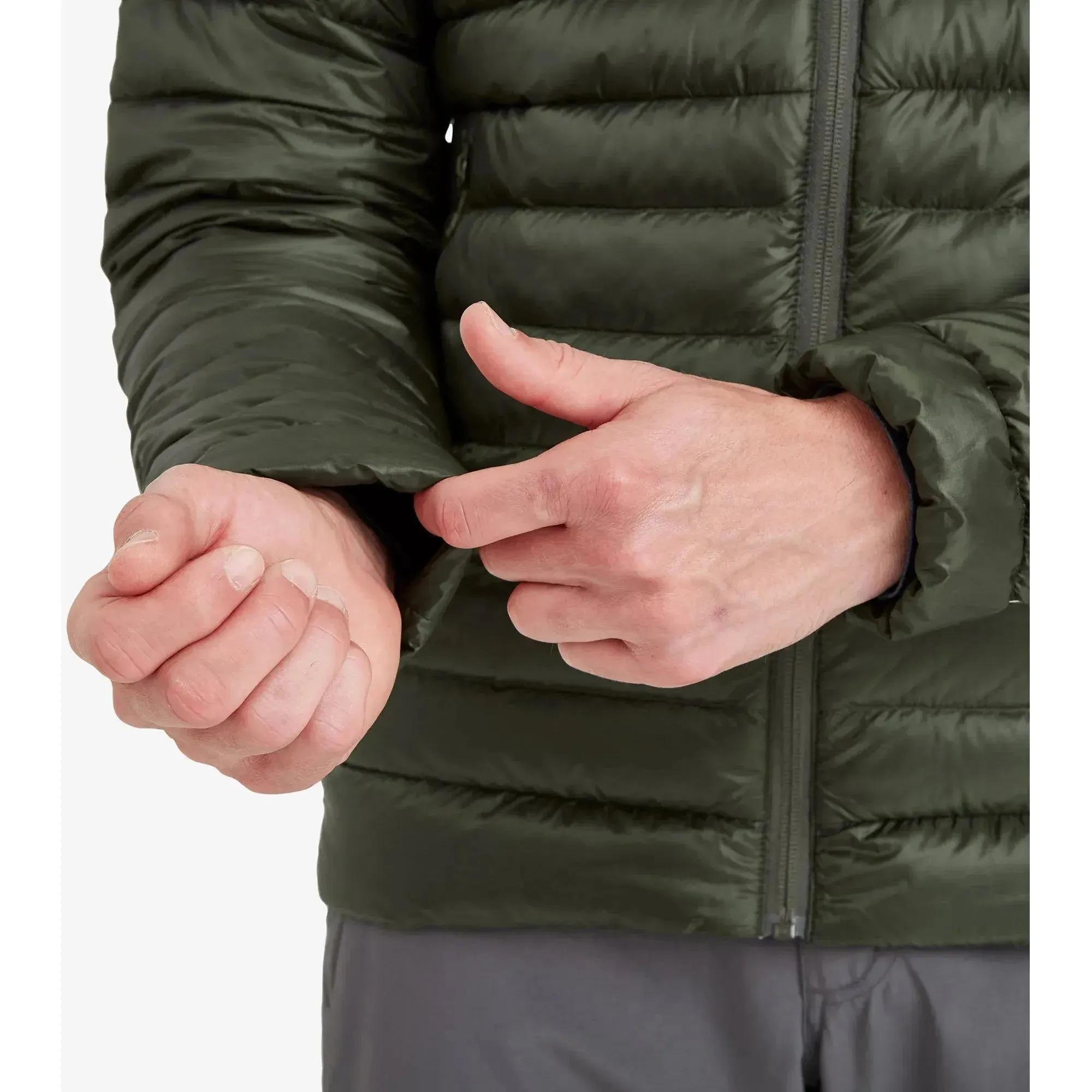 Montane Men's Anti-Freeze Hooded Down Insulated Jacket - Oak Green