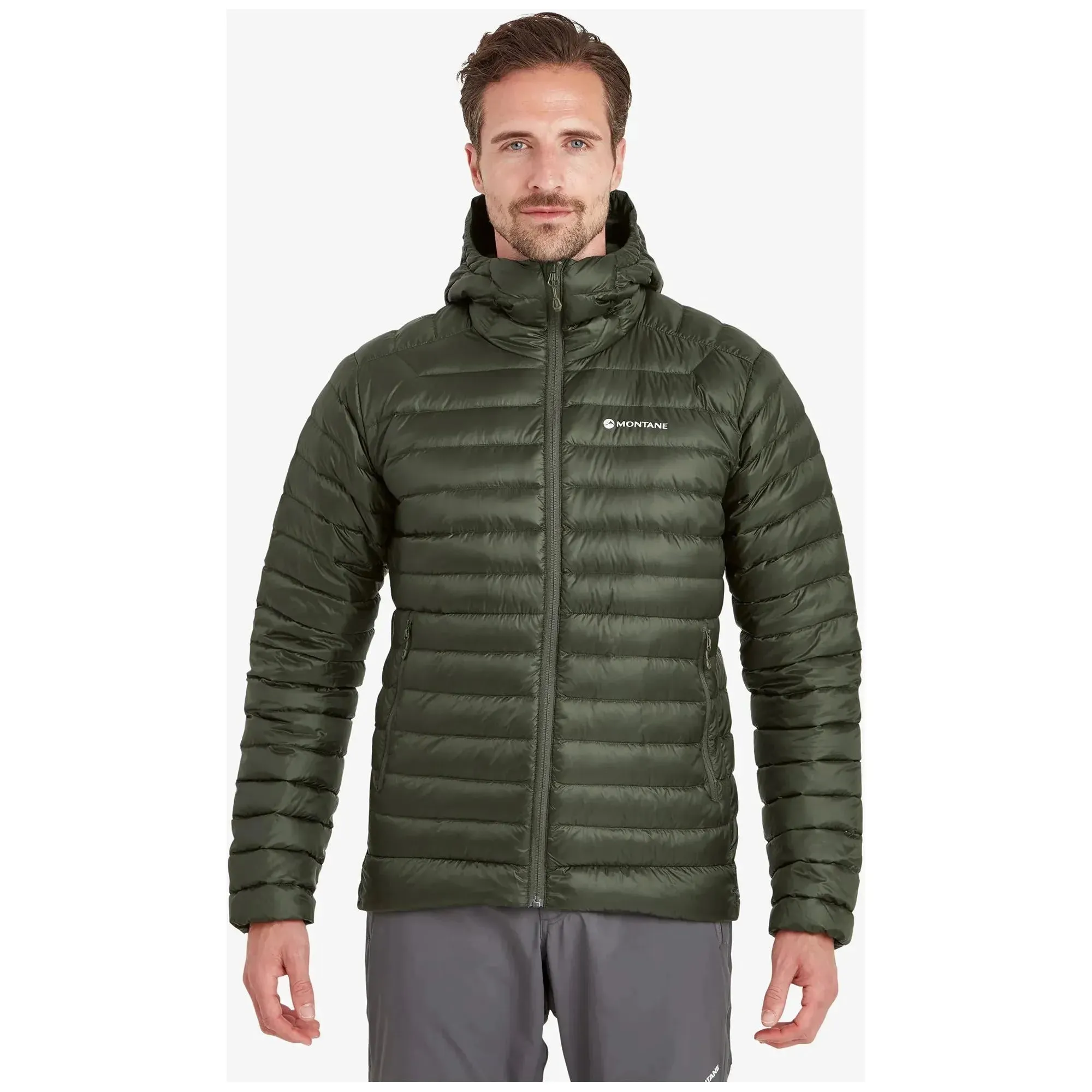 Montane Men's Anti-Freeze Hooded Down Insulated Jacket - Oak Green