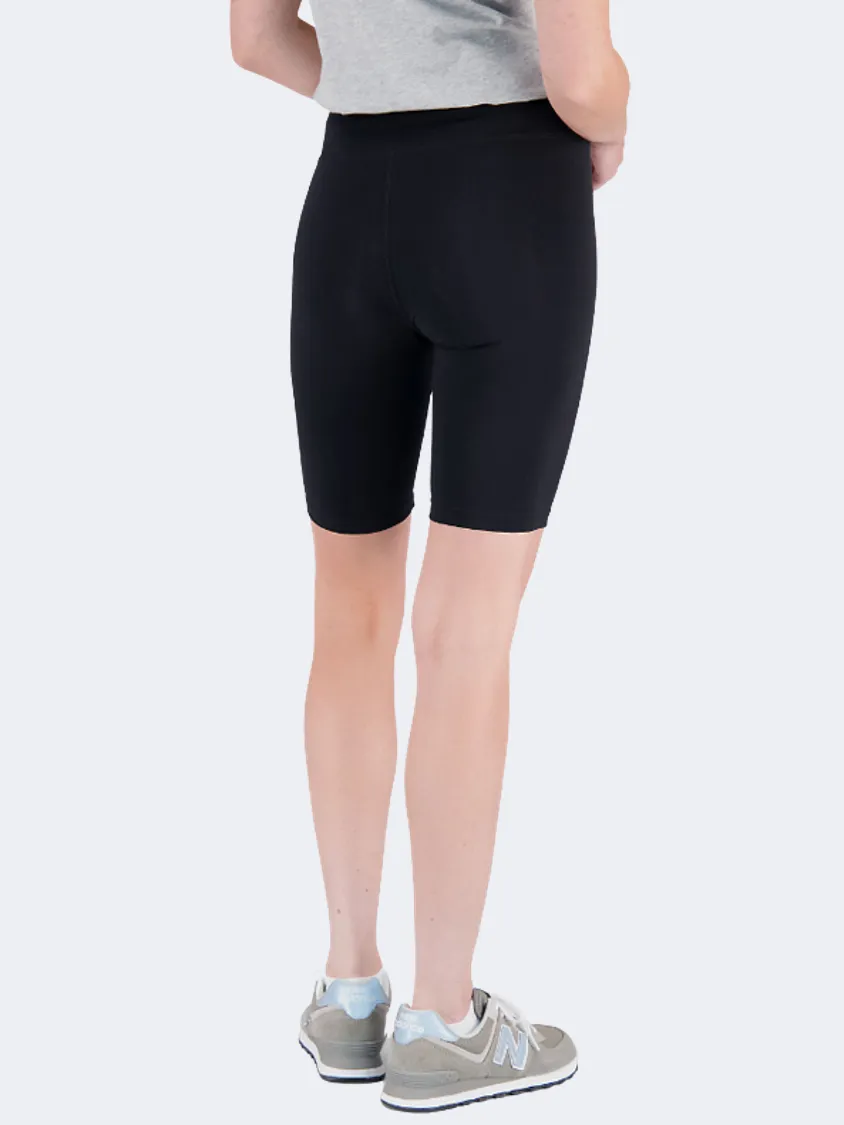 New Balance Essentials Stacked Logo Women Lifestyle Short Black