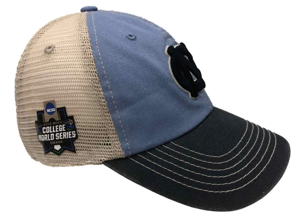 North Carolina Tar Heels 2018 College World Series CWS Mesh Adj Relax Hat Cap