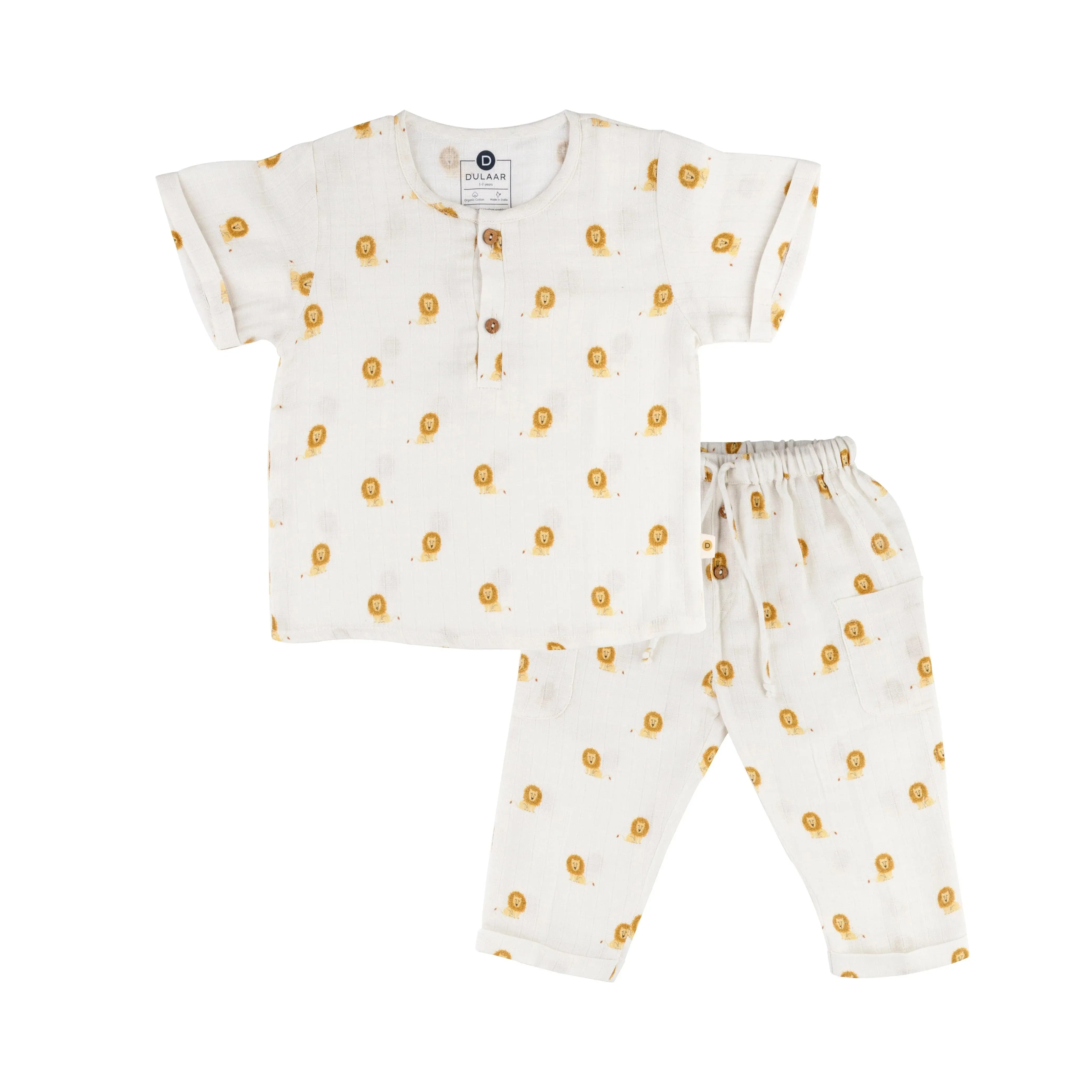 Organic Muslin Joggers Set | A Day With Dinos