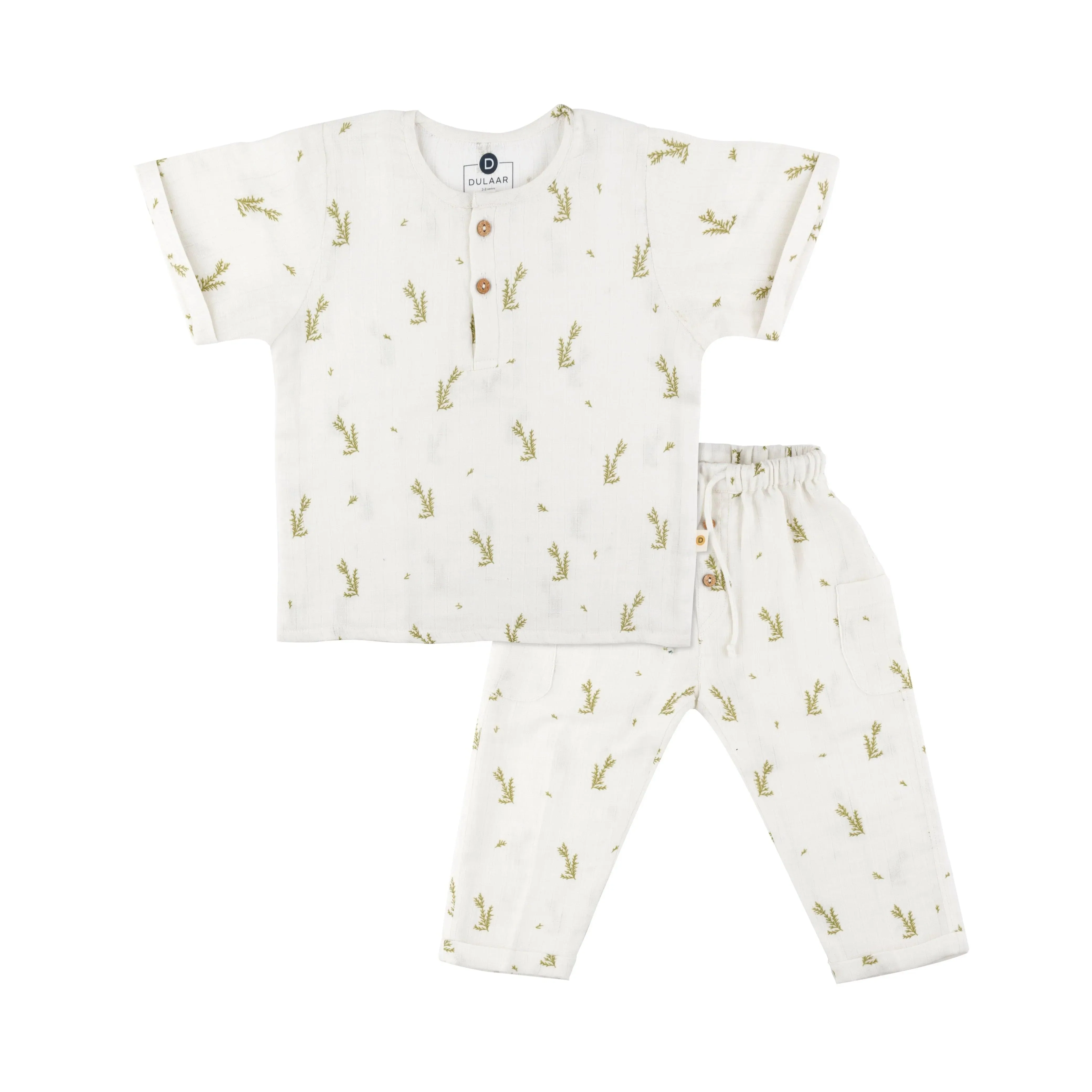 Organic Muslin Joggers Set | A Day With Dinos