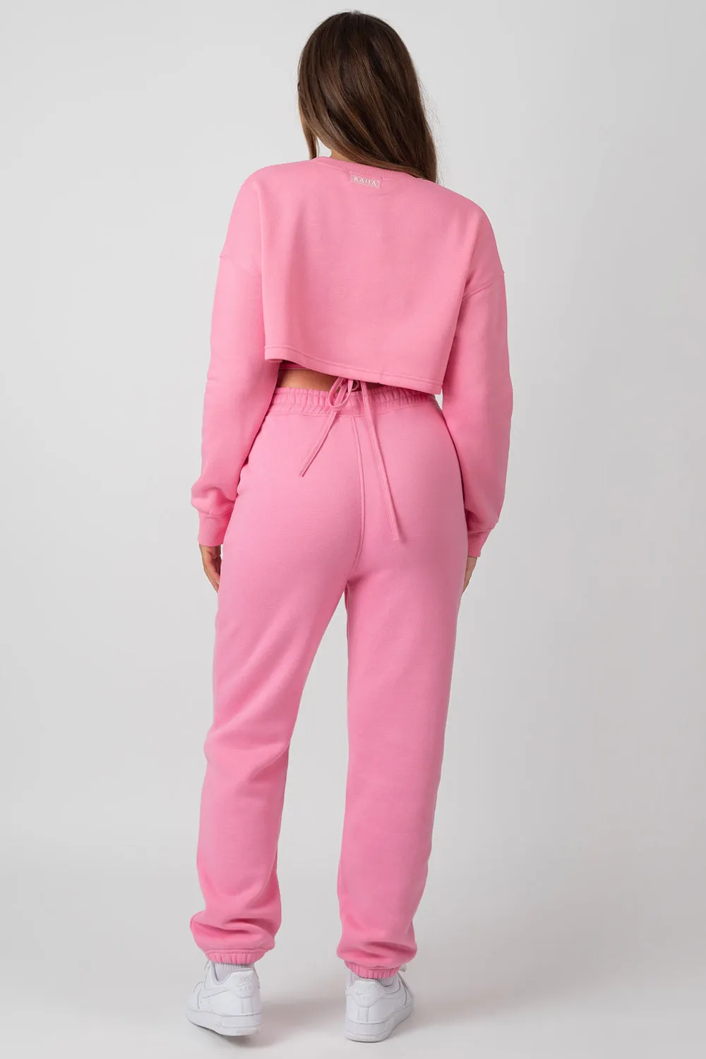 Oversized Fit Strappy 90S Joggers Pink