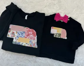 Patchwork State Premium Sweatshirt