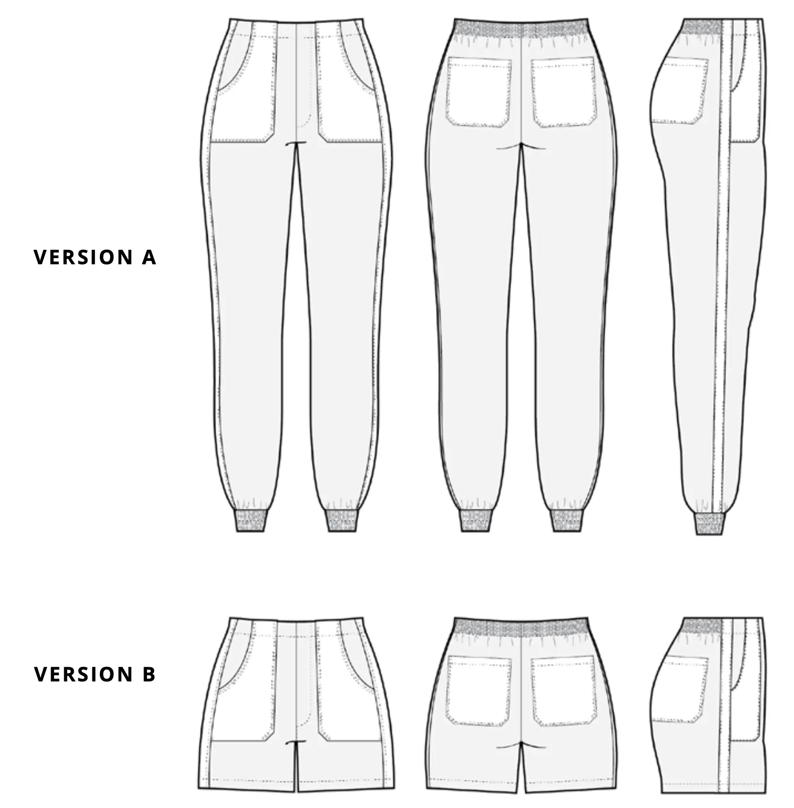 PDF Pattern - Nellie Joggers   Shorts | Pattern Scout