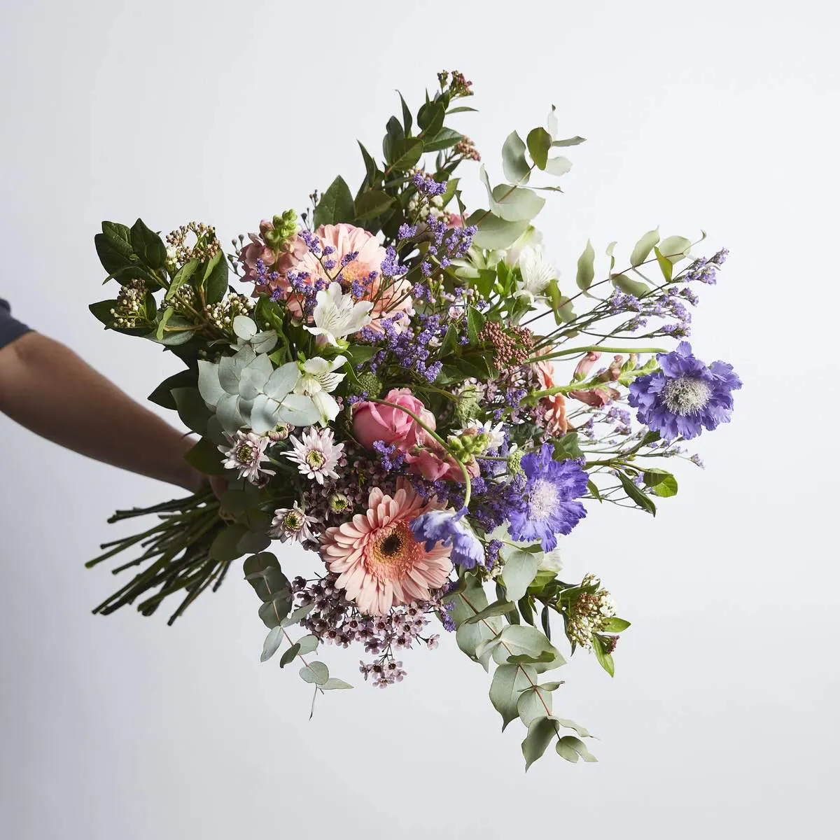 Pink & Lilac Flowers in a Box