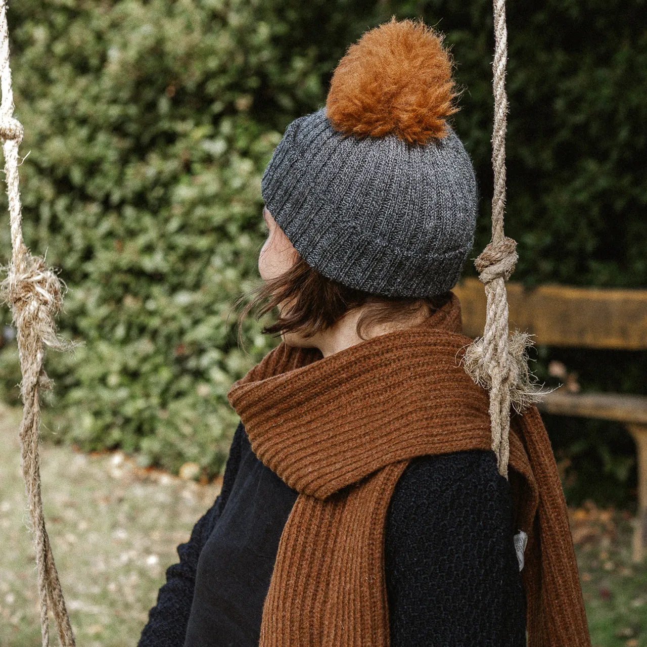 Pom-Pom Beanie in Baby Alpaca (Child-Adult) *Returning 2025