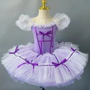 Princess Bow Ballet Stage Performance Girls Dance Costume