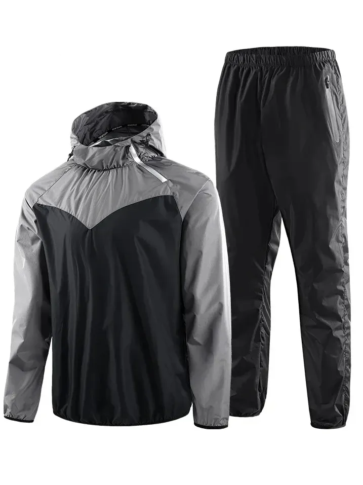 Quick Dry Hooded Running Tracksuit for Men - SF2043