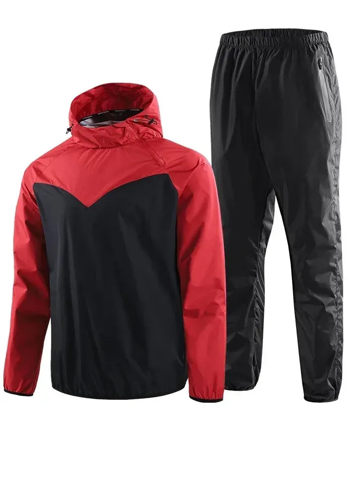 Quick Dry Hooded Running Tracksuit for Men - SF2043