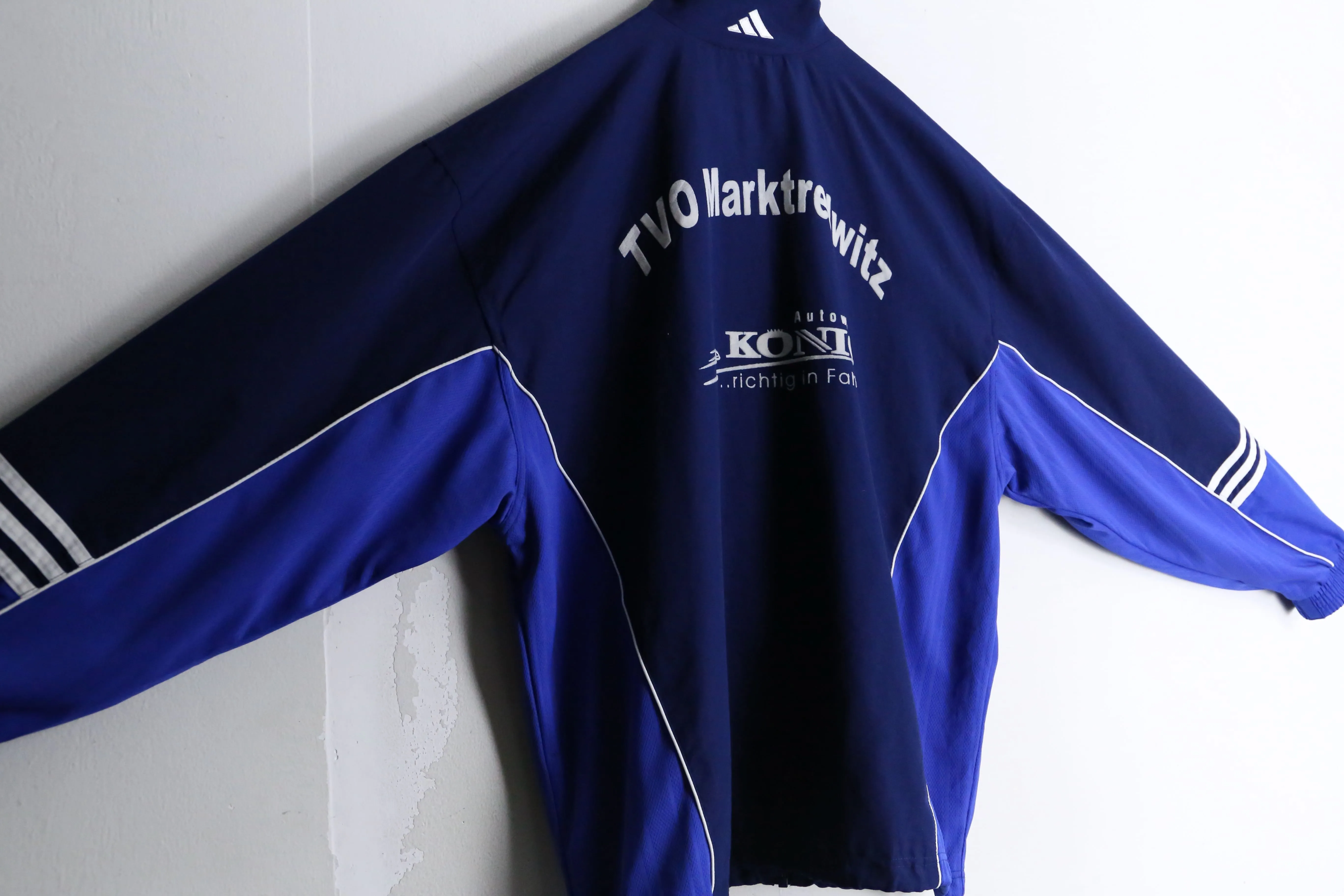 "adidas" blue track jacket