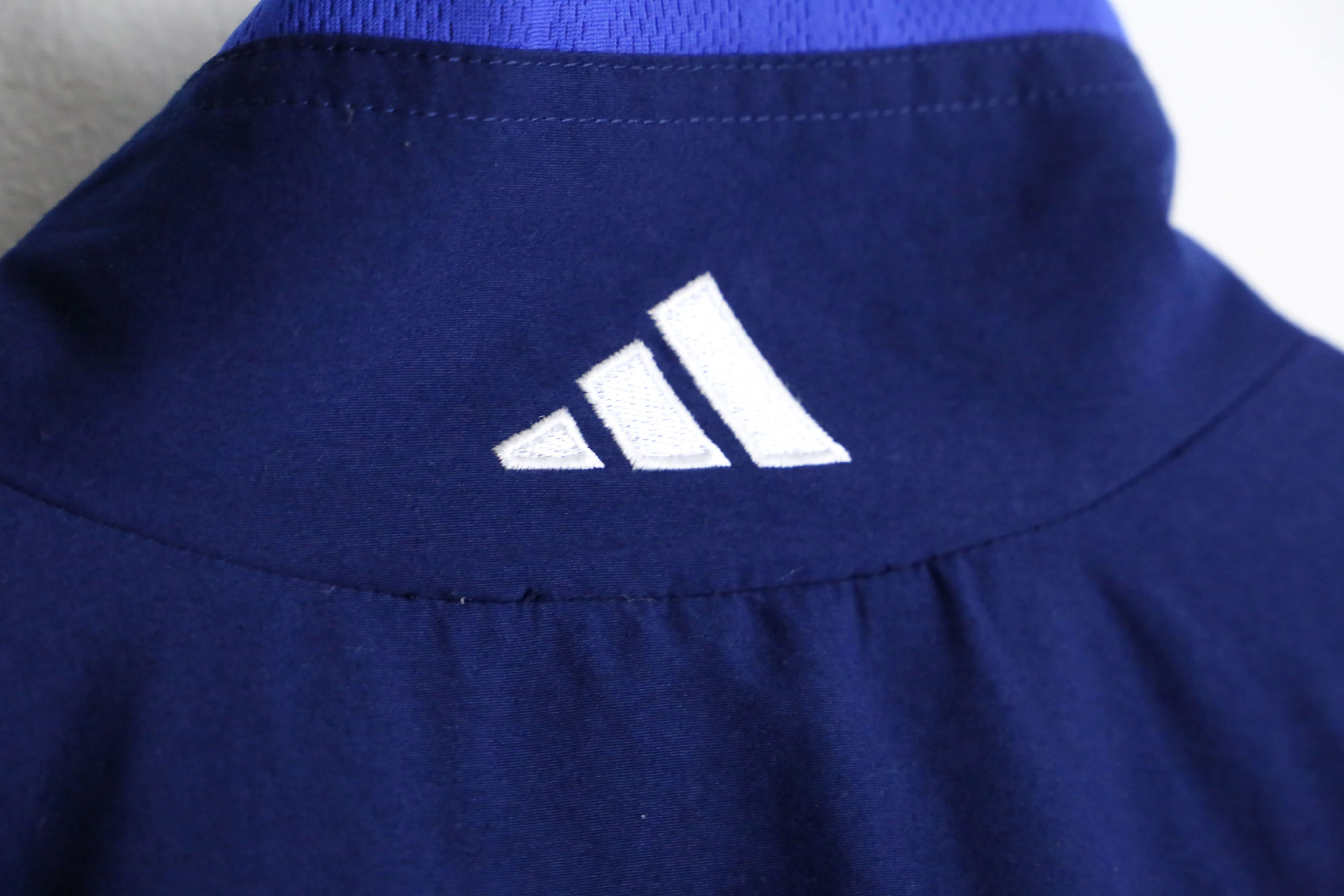 "adidas" blue track jacket