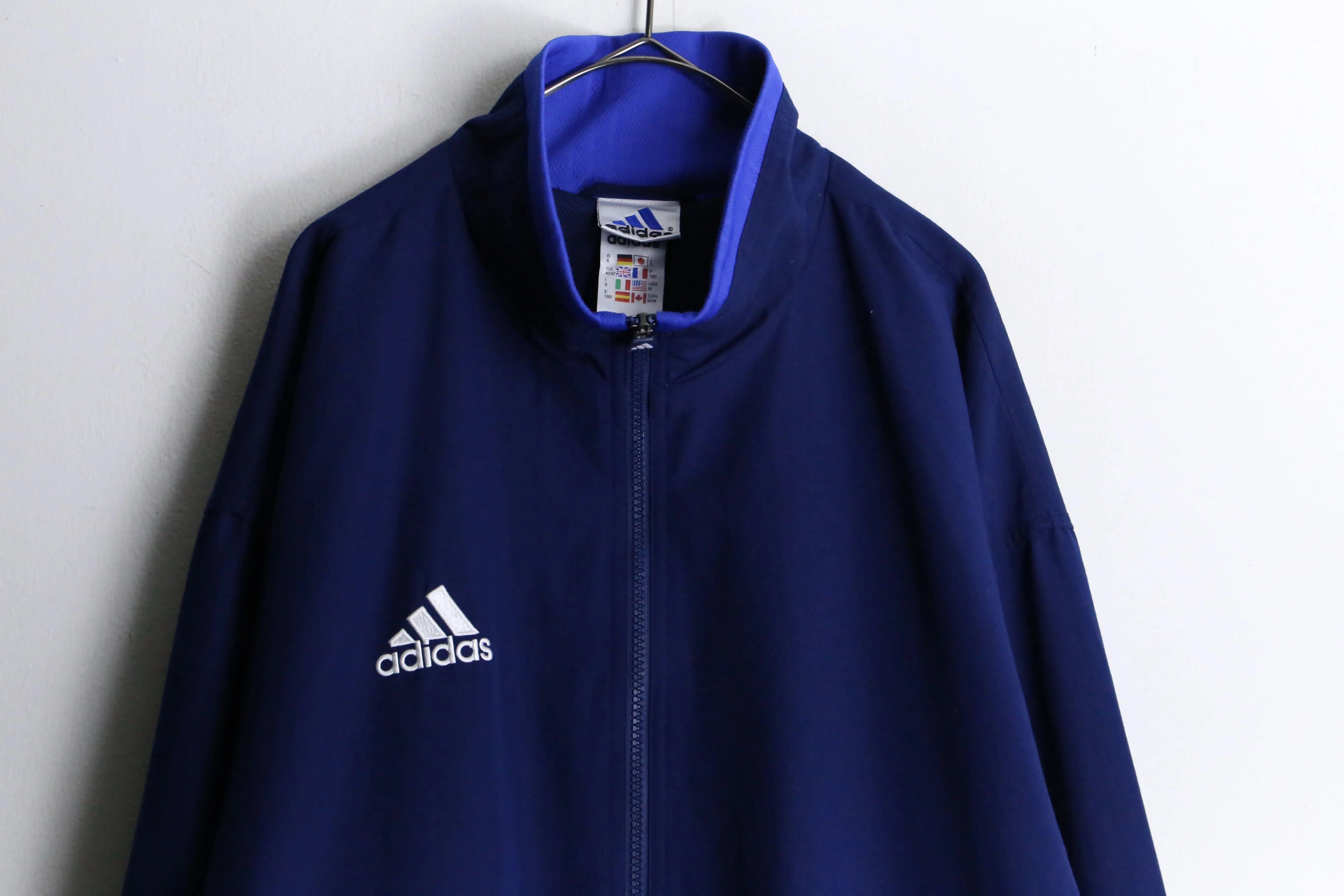 "adidas" blue track jacket