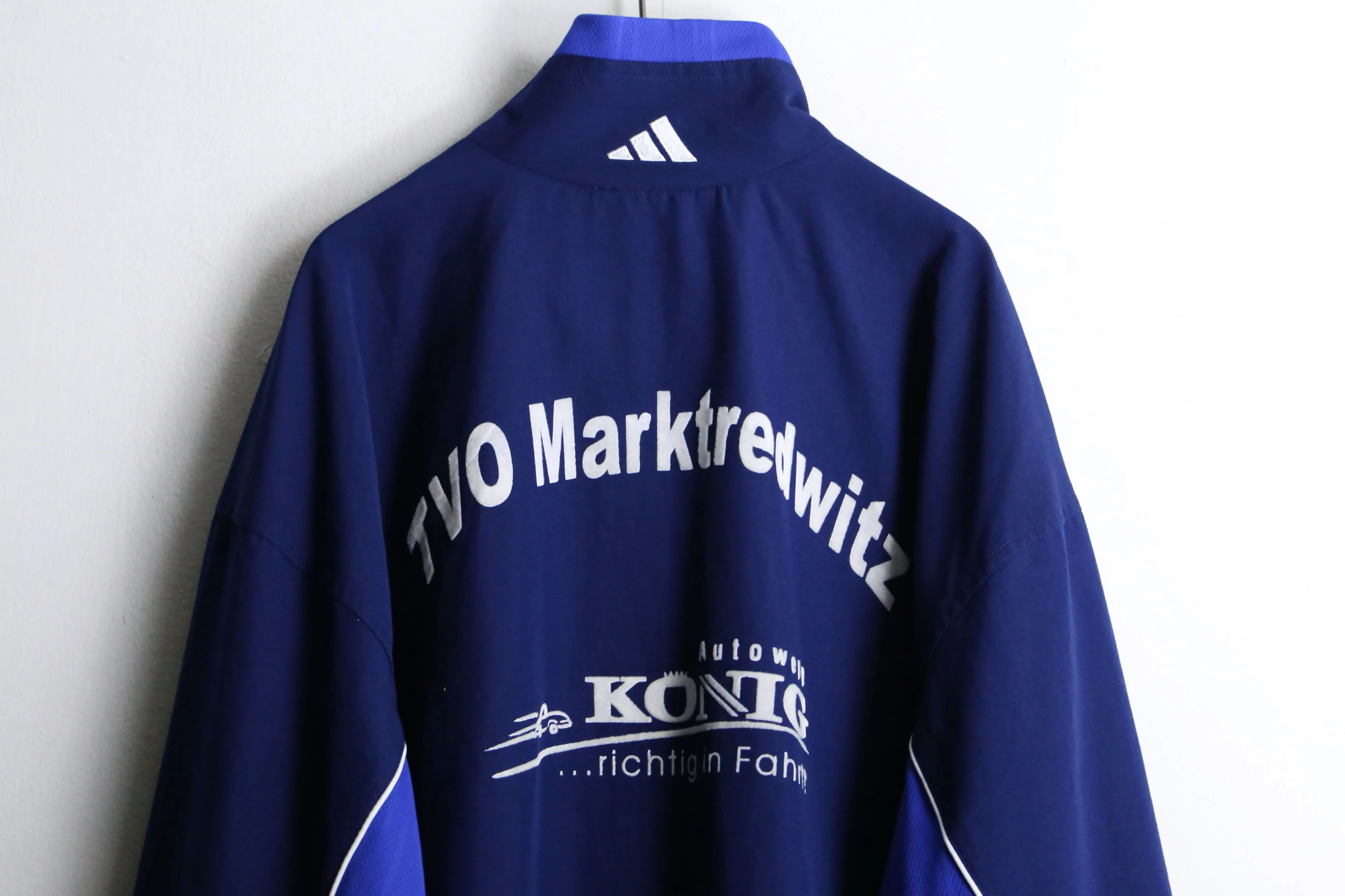 "adidas" blue track jacket