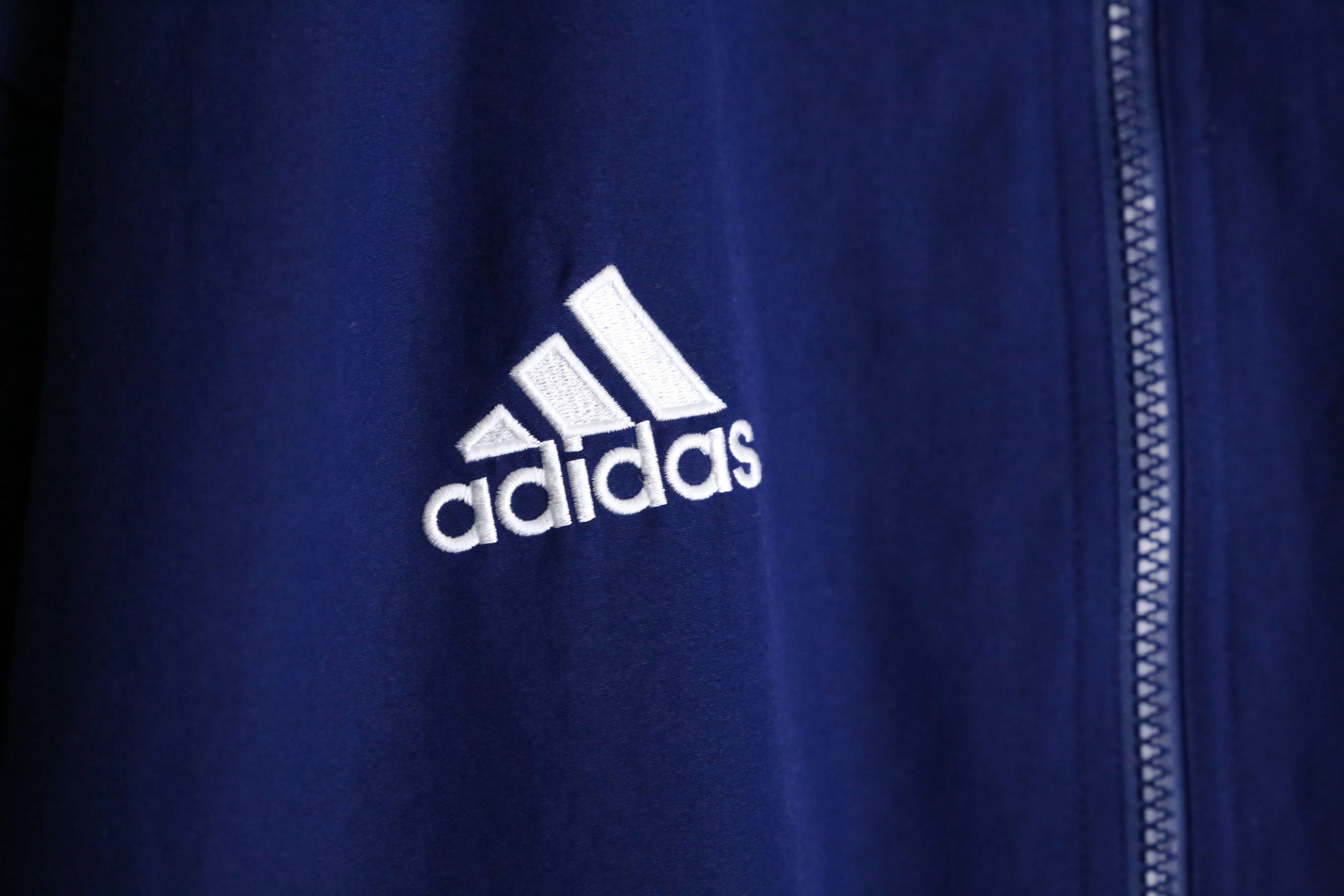 "adidas" blue track jacket