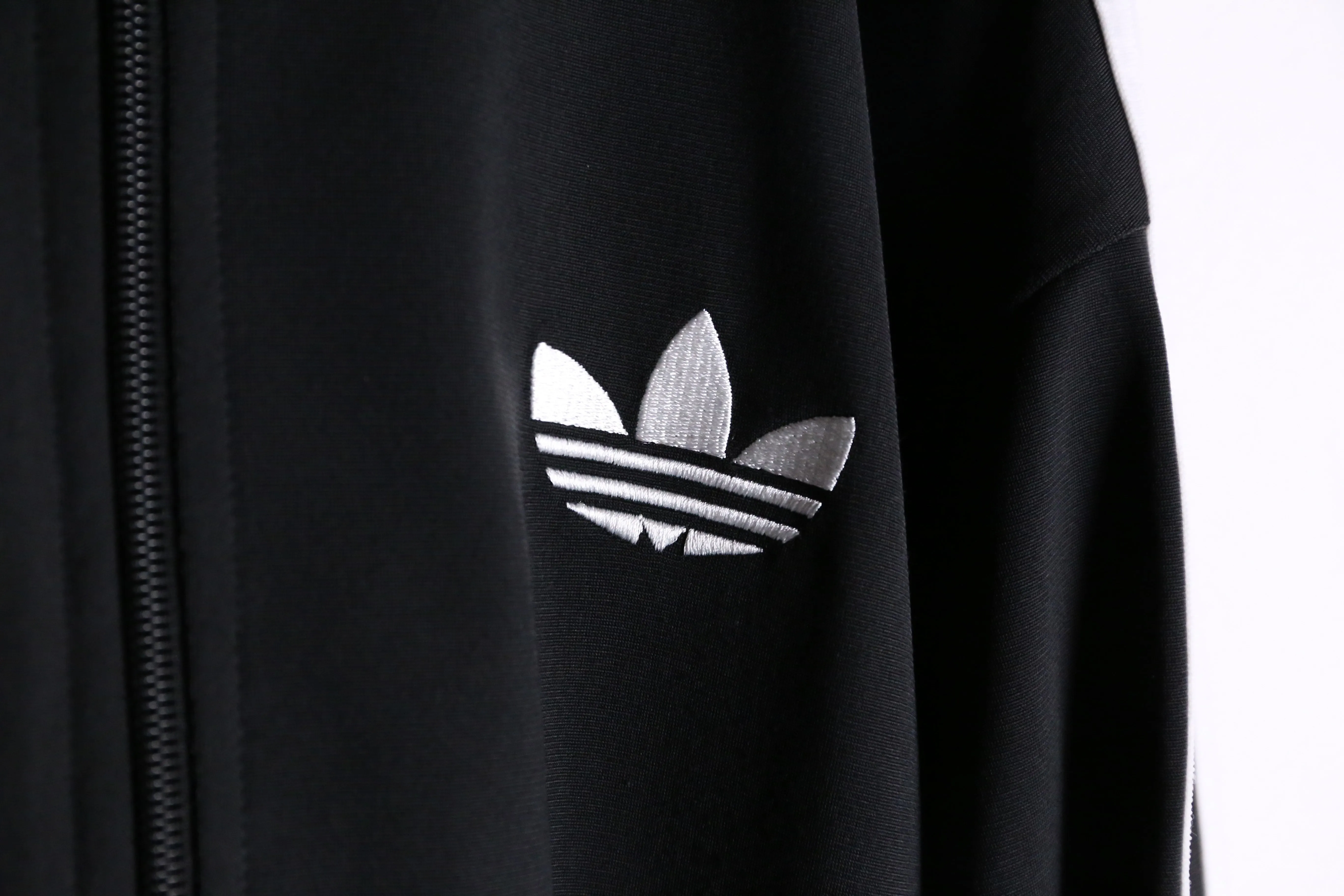 "adidas" trefoil logo design track jacket