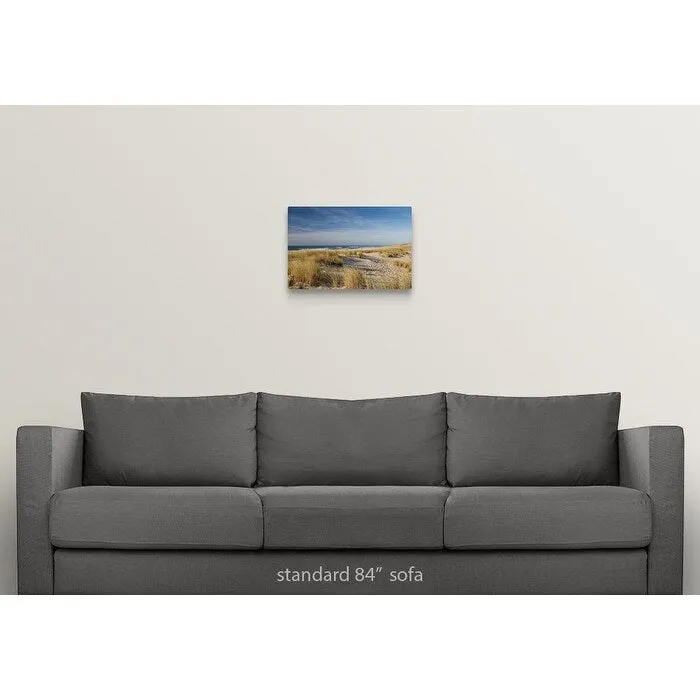 "Atlantic Coast and its sand dunes and waves at Cape Ferret, Bay of Arcachon i" Canvas Wall Art