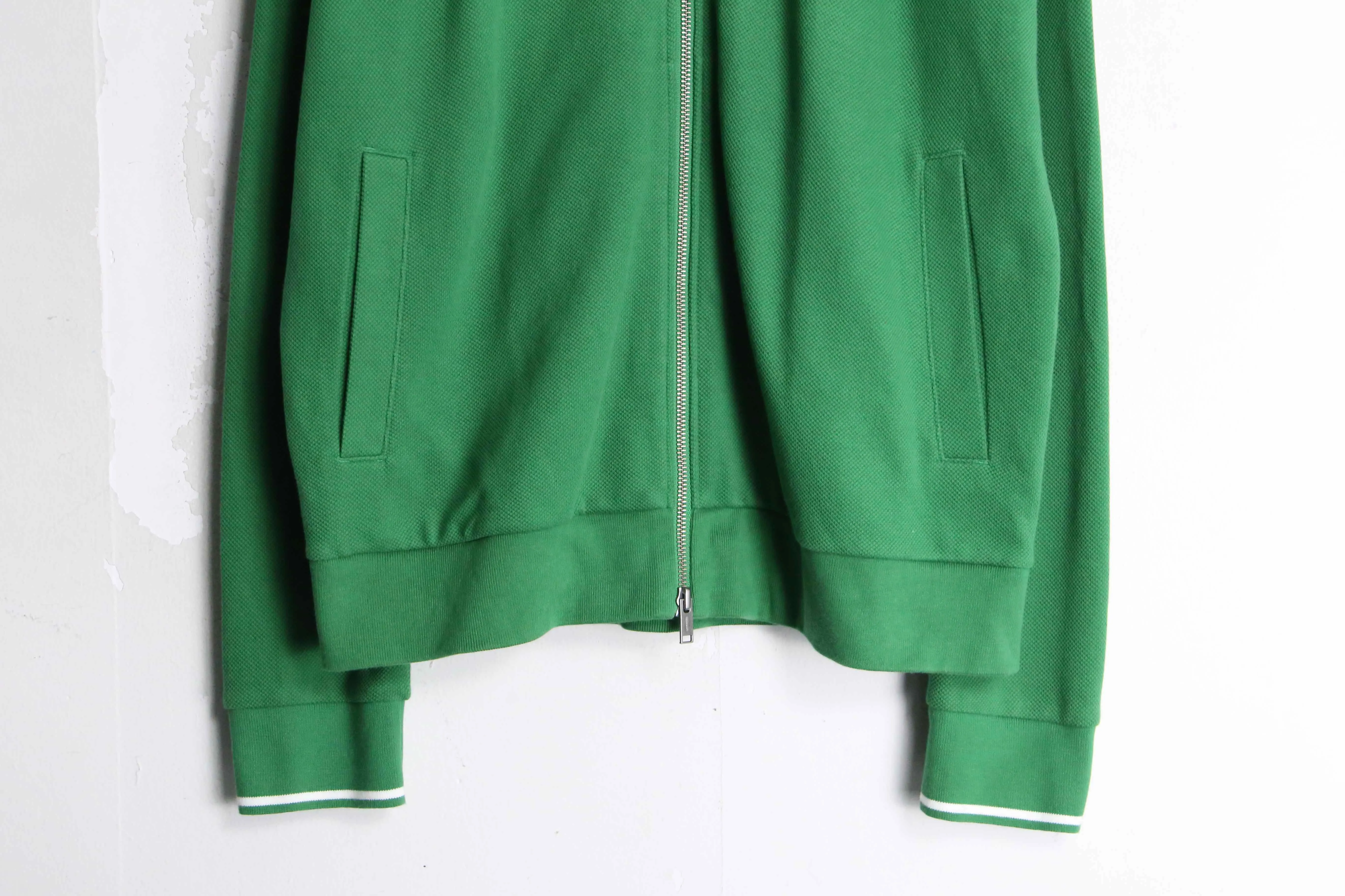 "LACOSTE" green drivers type track jacket