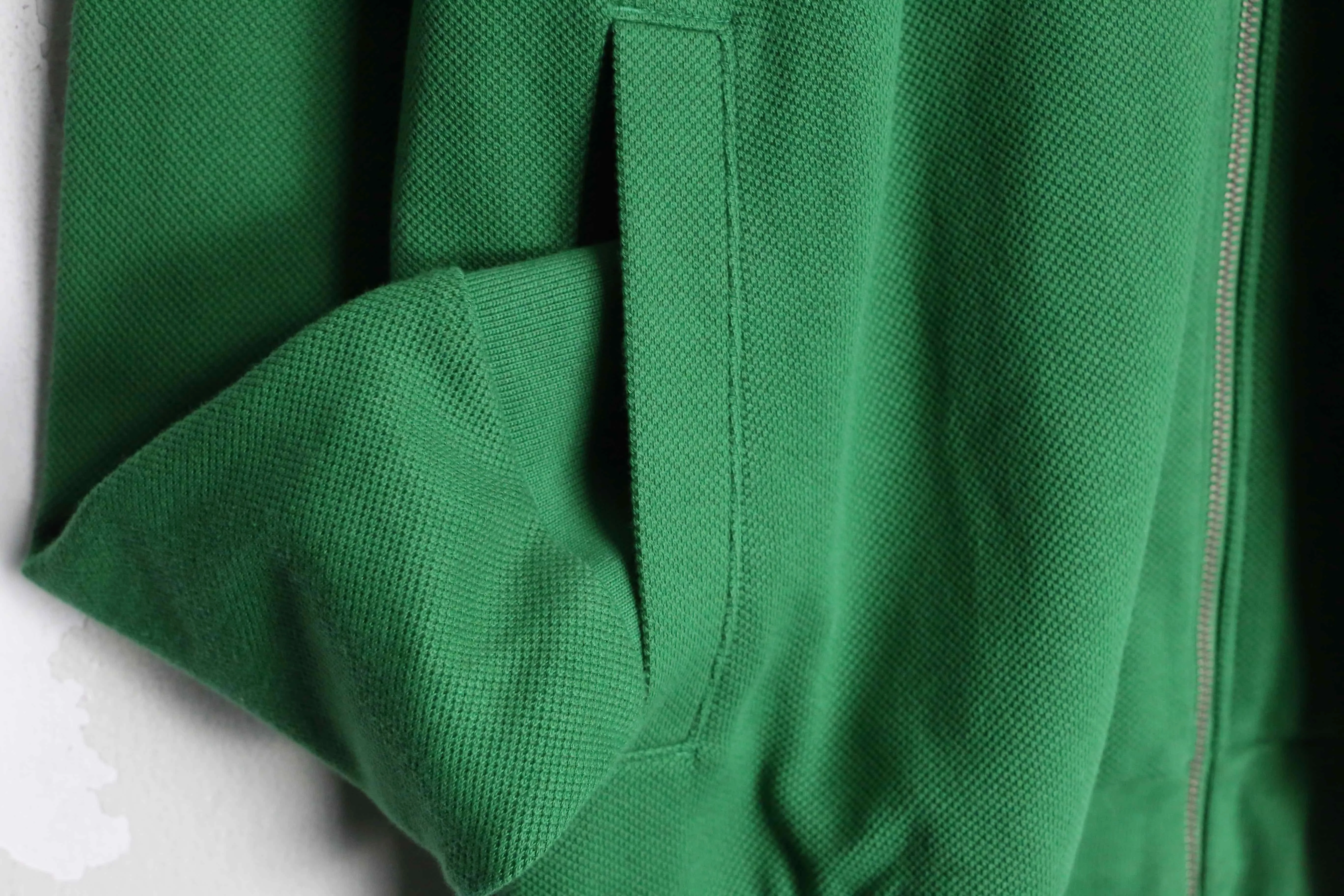 "LACOSTE" green drivers type track jacket