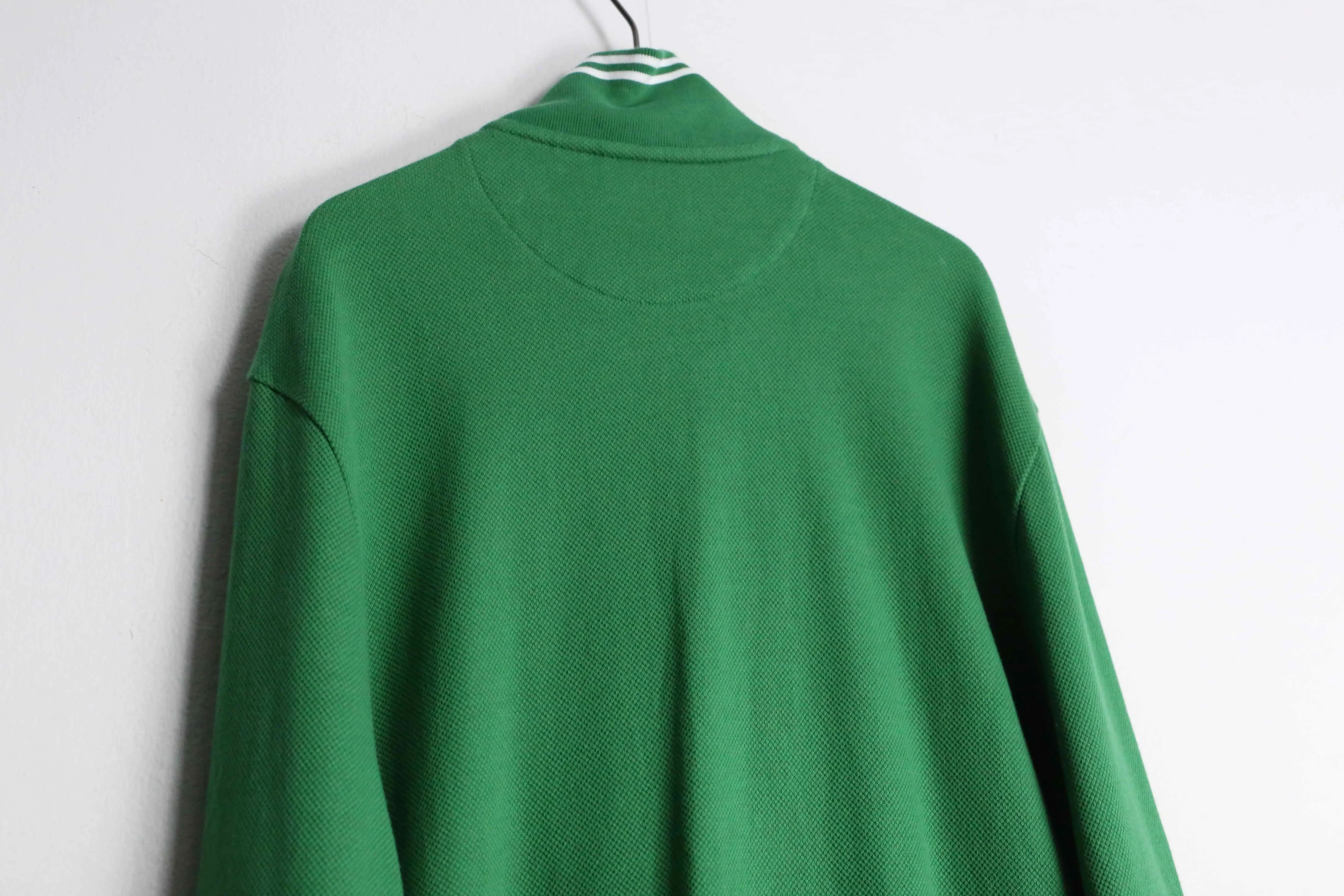 "LACOSTE" green drivers type track jacket