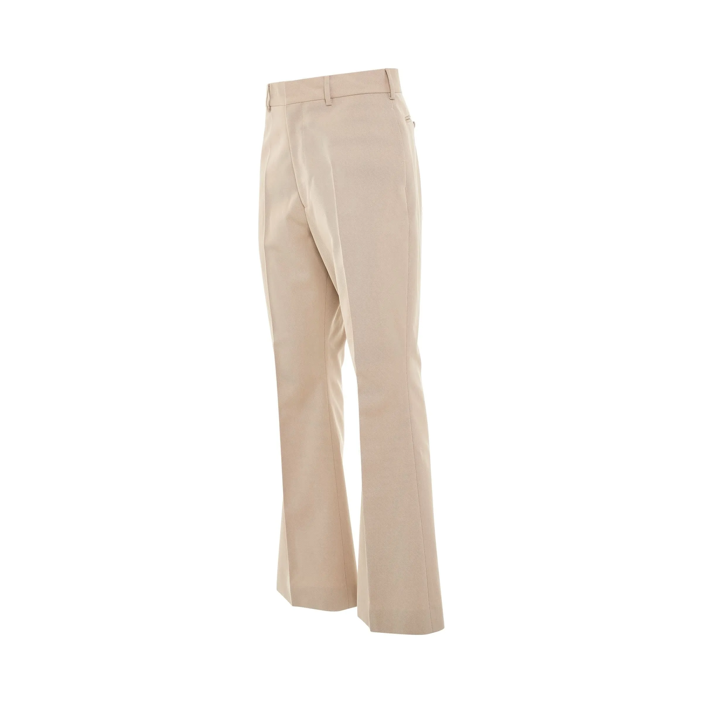 Retro Flare Suit Pants in Beige