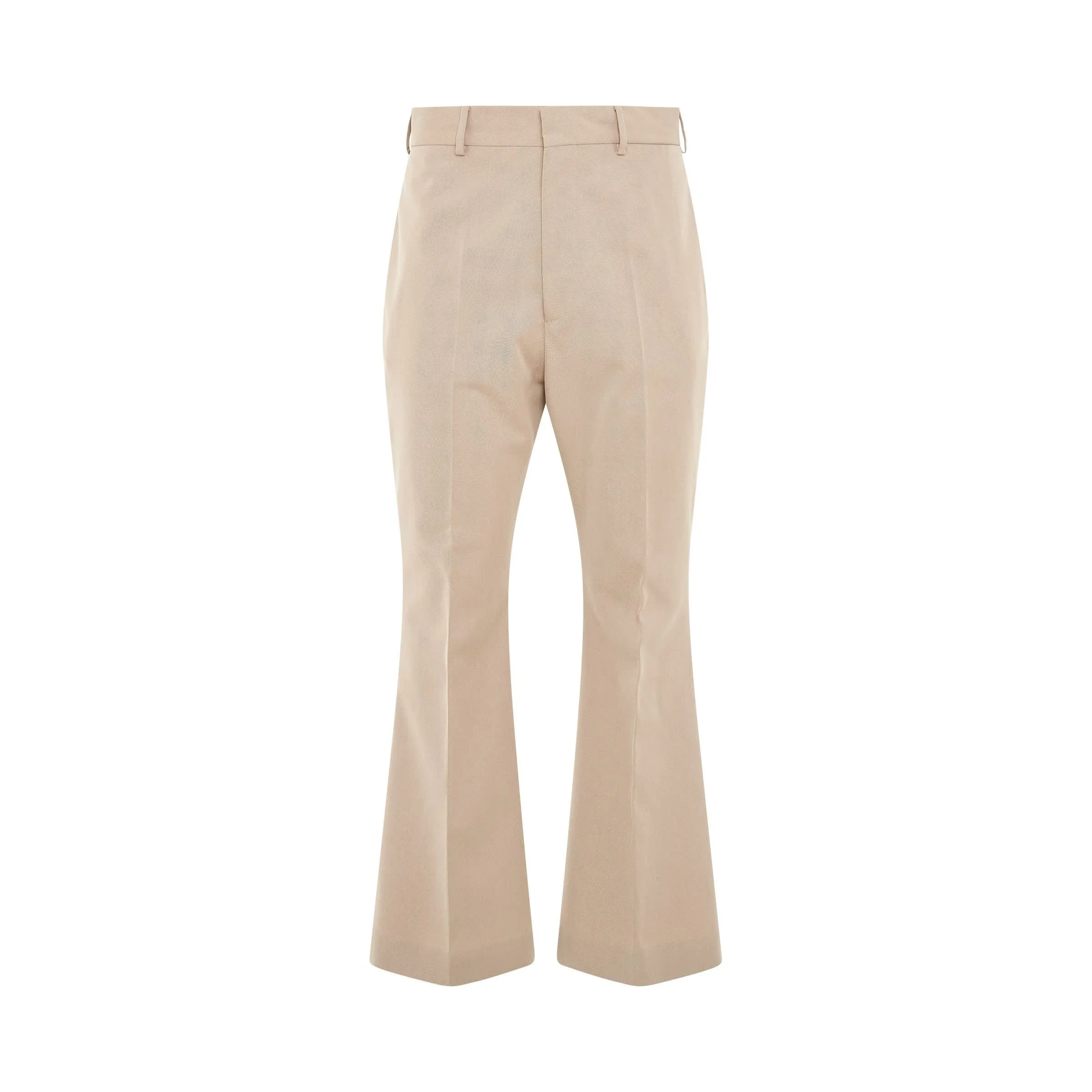 Retro Flare Suit Pants in Beige