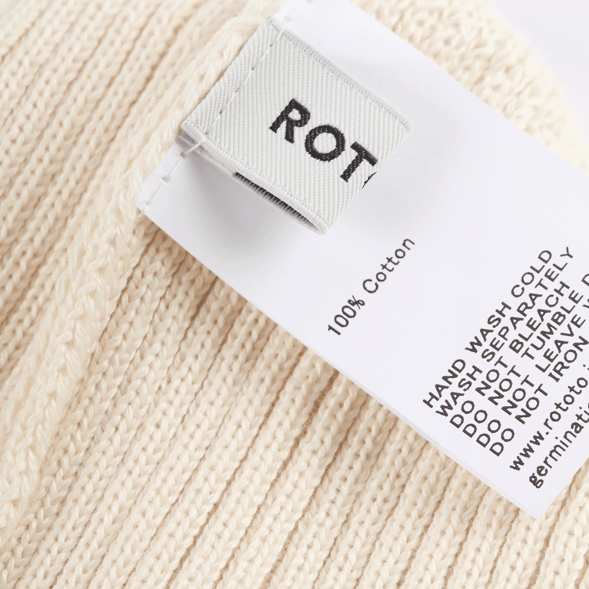 ROTOTO - Cotton Beanie Ivory