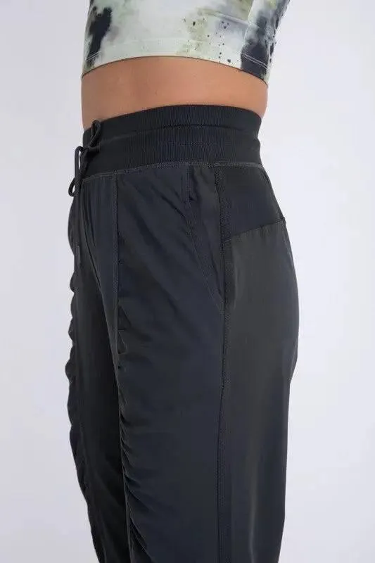 Ruched front active joggers