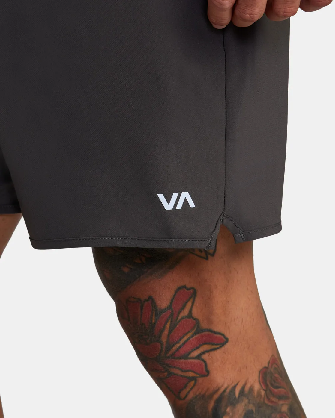 RVCA Yogger Stretch Athletic Short 17" - Slate