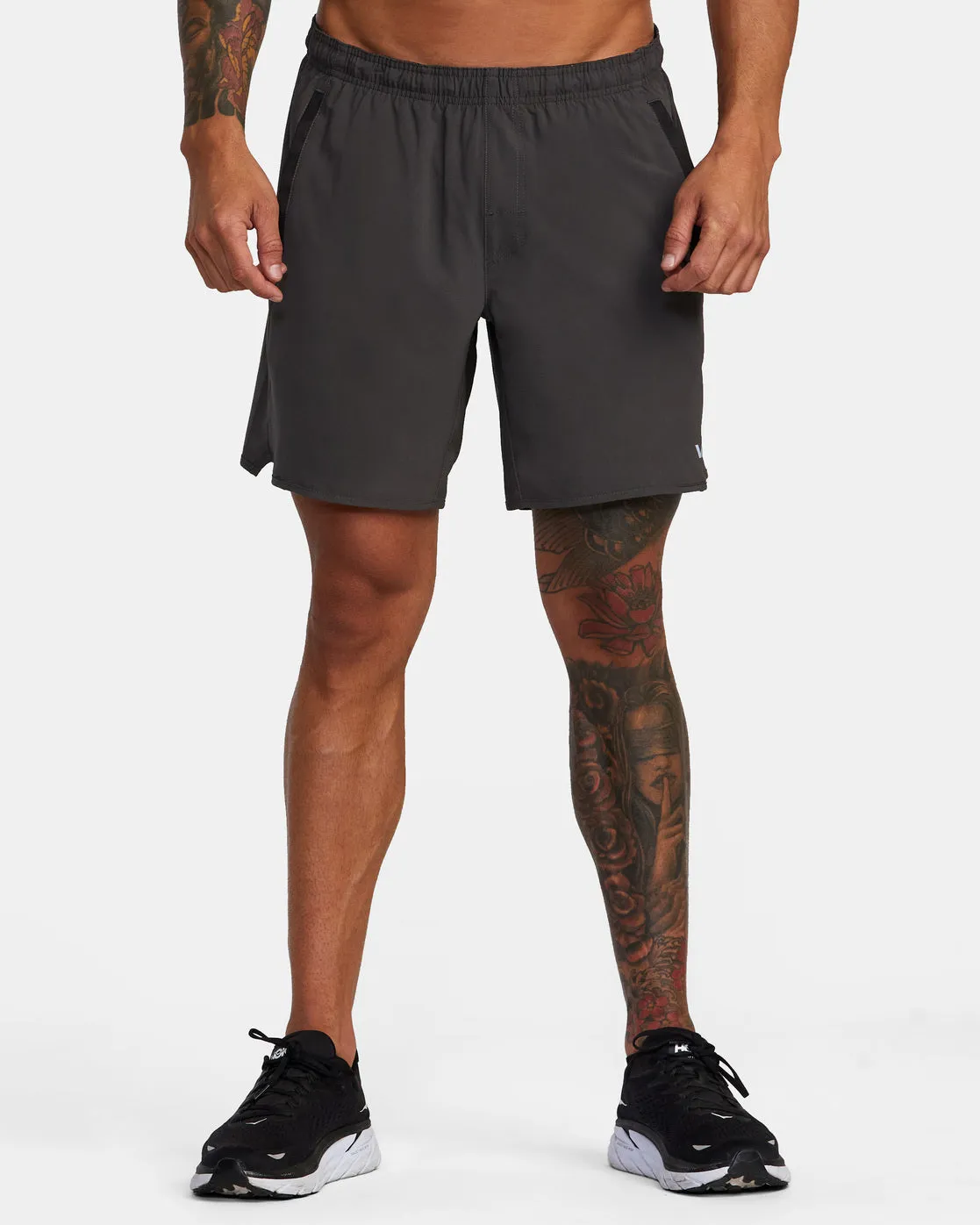 RVCA Yogger Stretch Athletic Short 17" - Slate