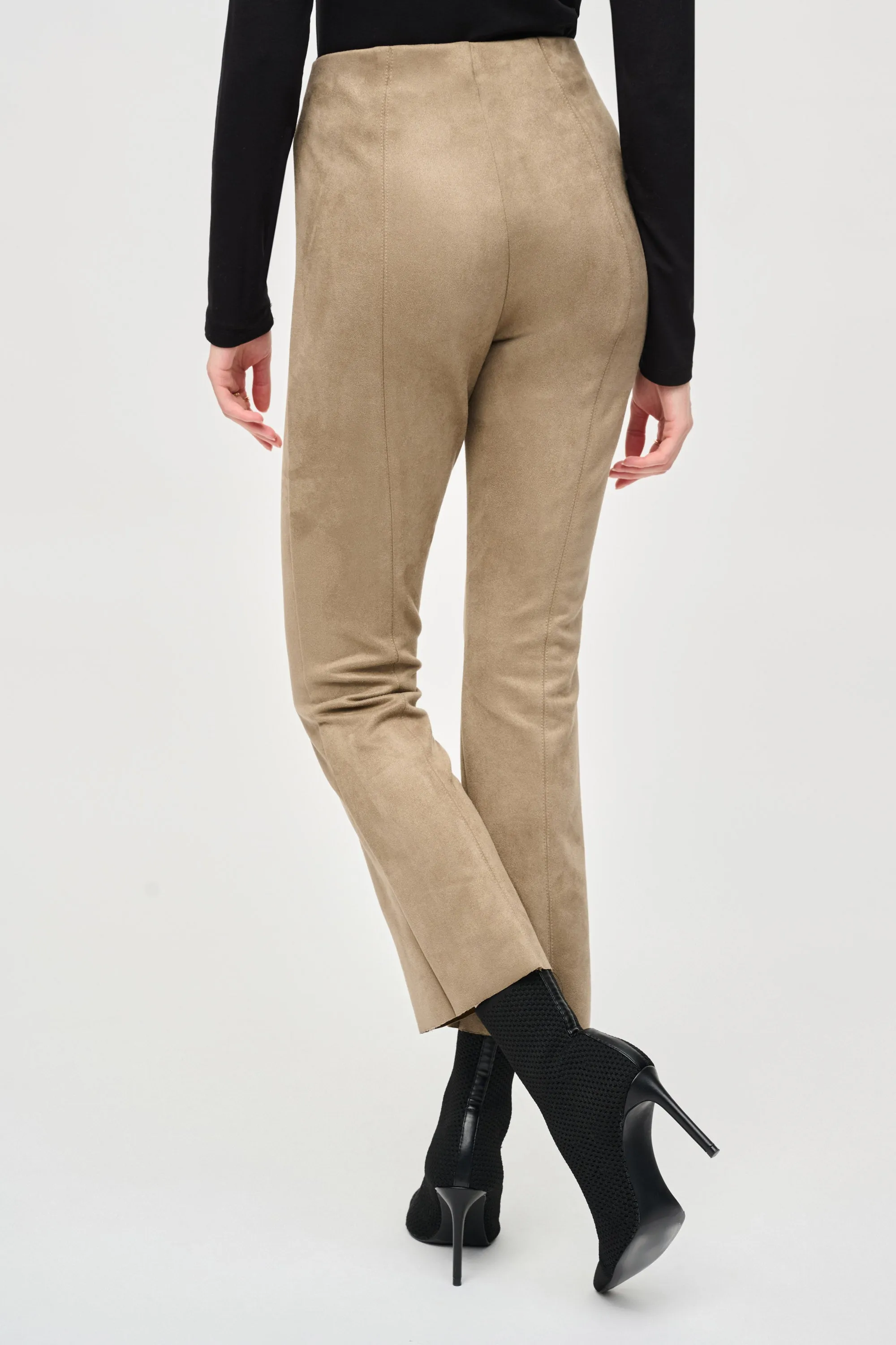 Scuba Suede Flared Pants