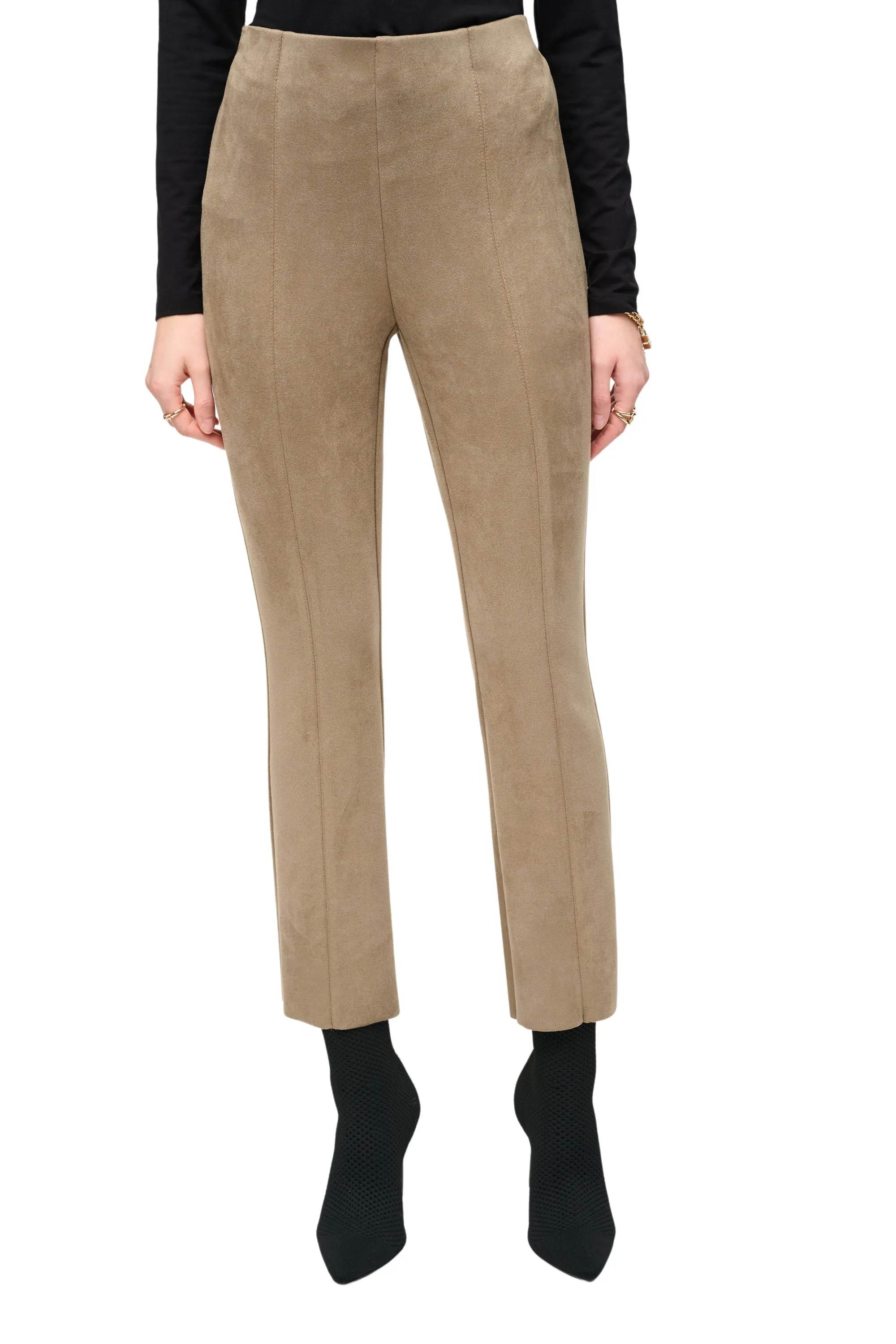 Scuba Suede Flared Pants