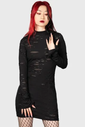 Sinners Glimmer Long Sleeve Dress