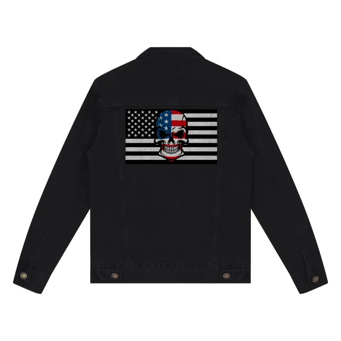 Skull Flag Streetwear Classic Denim Jacket