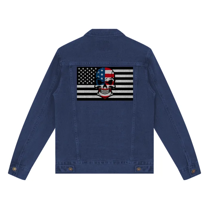 Skull Flag Streetwear Classic Denim Jacket