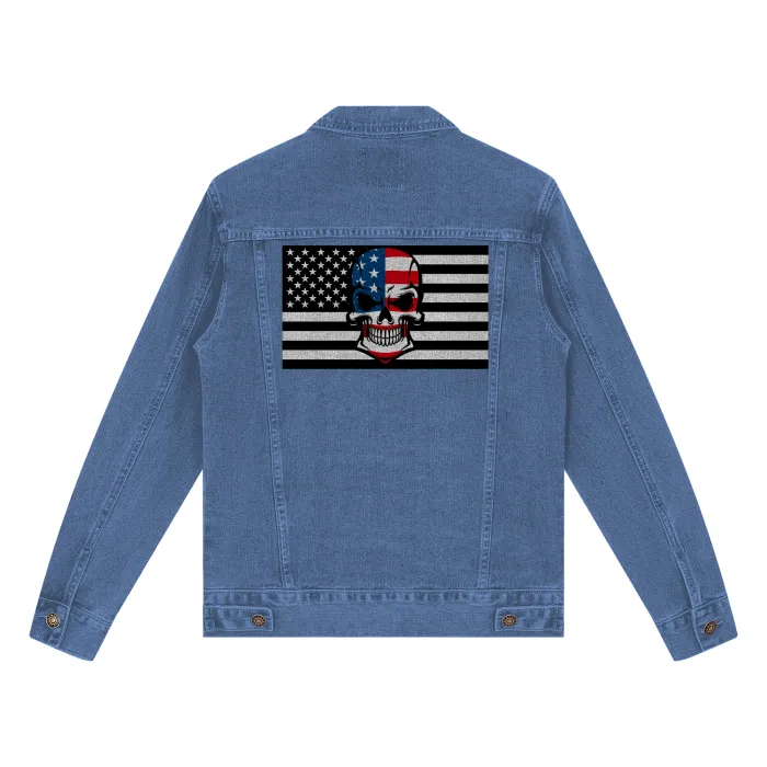 Skull Flag Streetwear Classic Denim Jacket