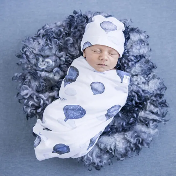 Snuggle Hunny Snuggle Swaddle Sack with Matching Headwear - Cloud Chaser