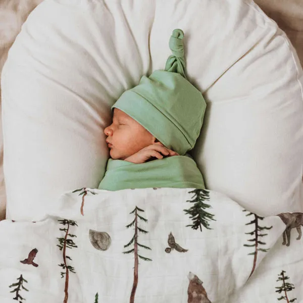 Snuggle Hunny Snuggle Swaddle Sack with Matching Headwear - Sage