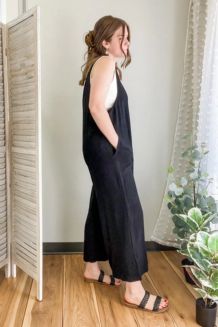 Solid Sleeveless Jumpsuit