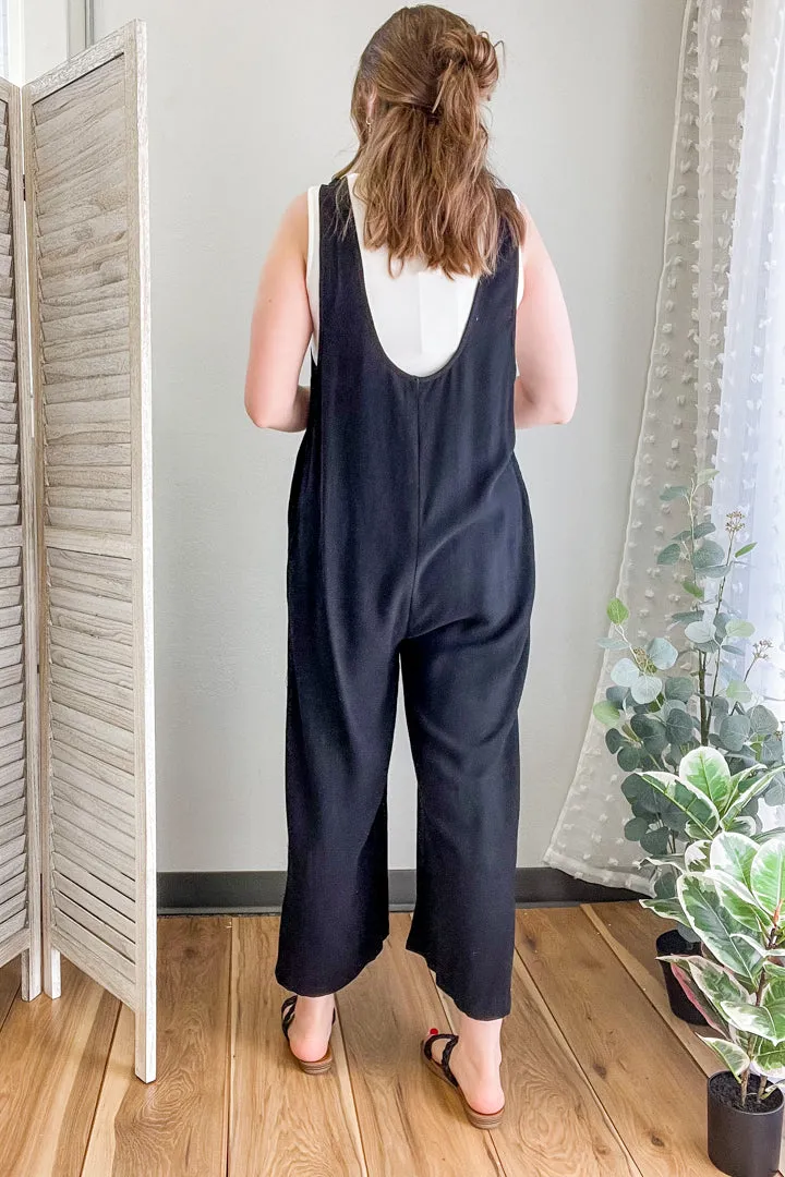 Solid Sleeveless Jumpsuit