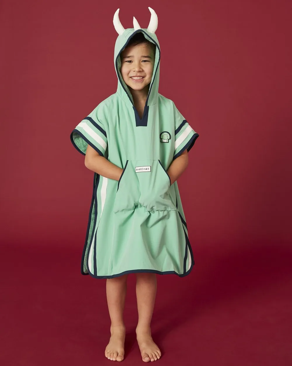 Spike the Dinosaur - Kids Poncho Towel