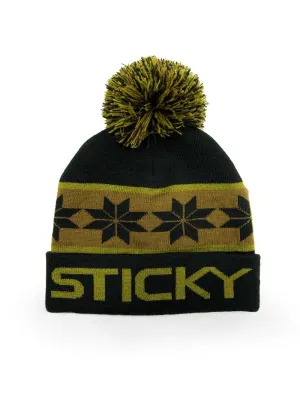 Sticky Baits Olive Bobble Beanie