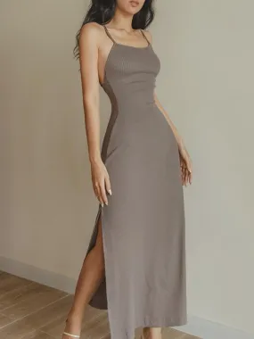 Strap Bodycon Graceful Long Dress