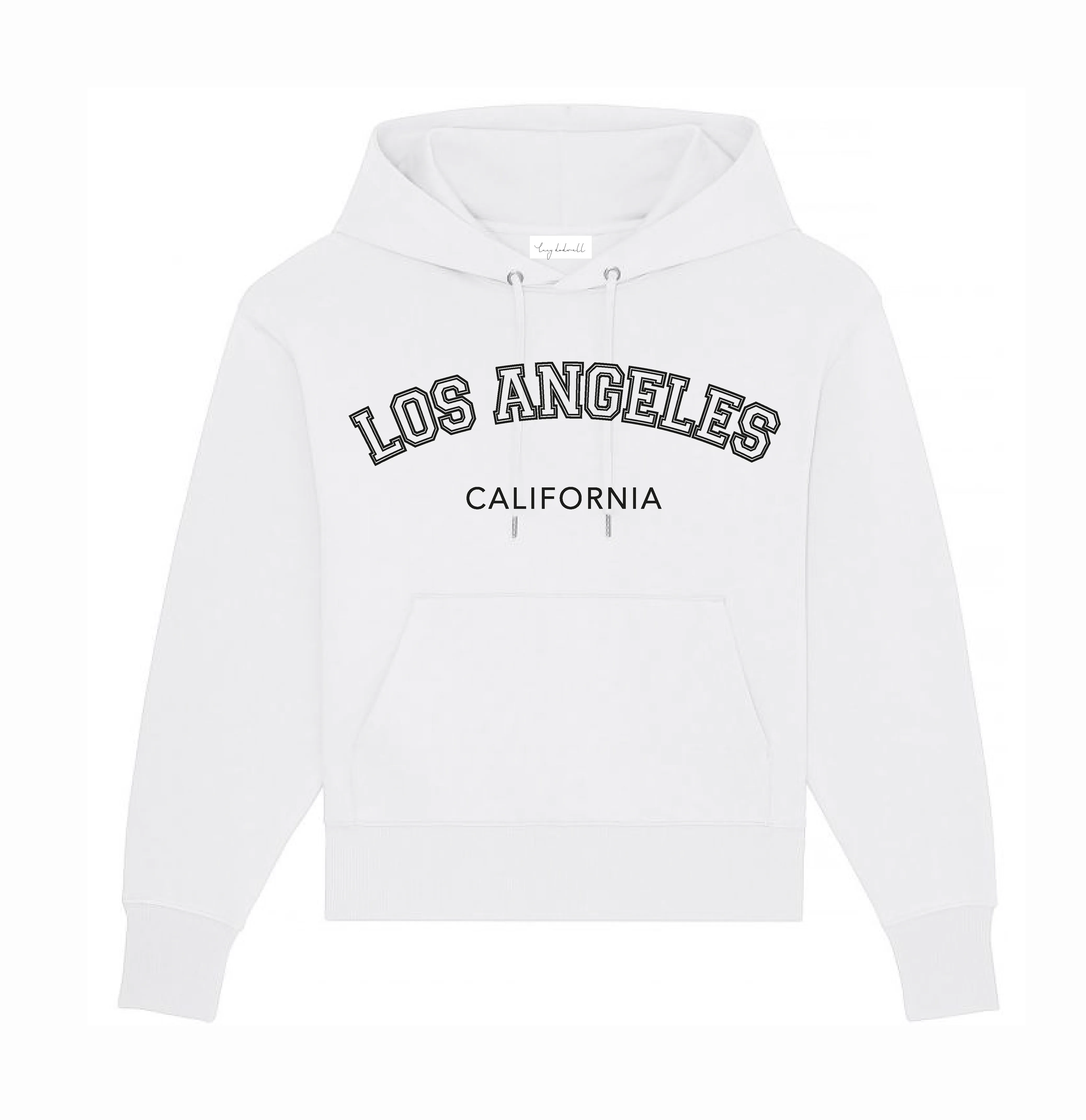 Super slouchy white LOS ANGELES hoody *super slouchy fit*